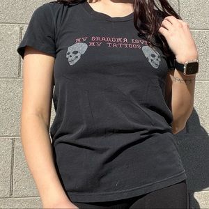 Black Tattoo & Skull Women’s T